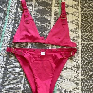 Pink cheeky bikini